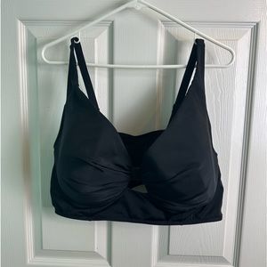 Swim By Cacique UW Plunge High Apex Key Hole Bikini Top